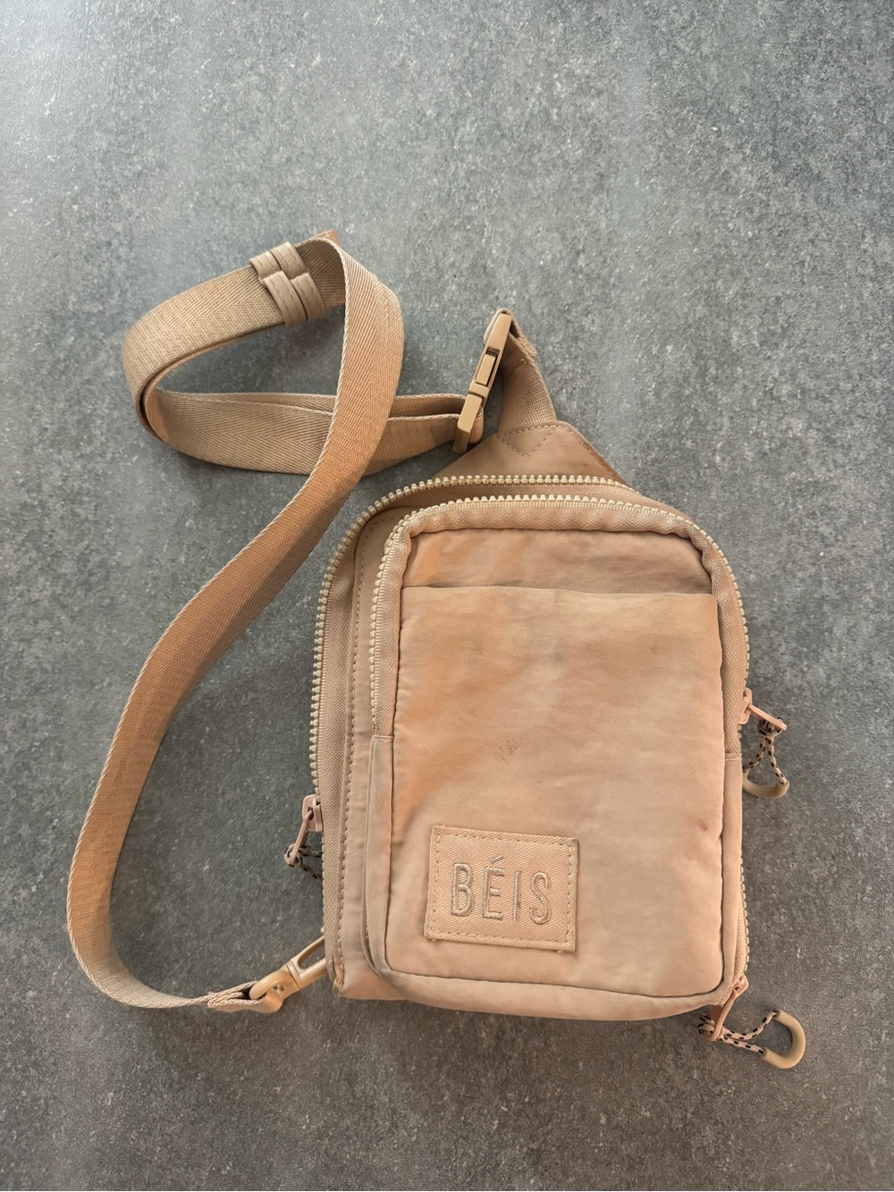 BEIS beige Crossbody Sling Bag